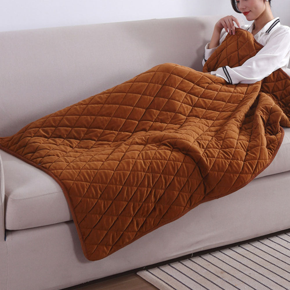 140x100cm USB Plug Electric Heated Shawl Blanket with 3 Heating Levels