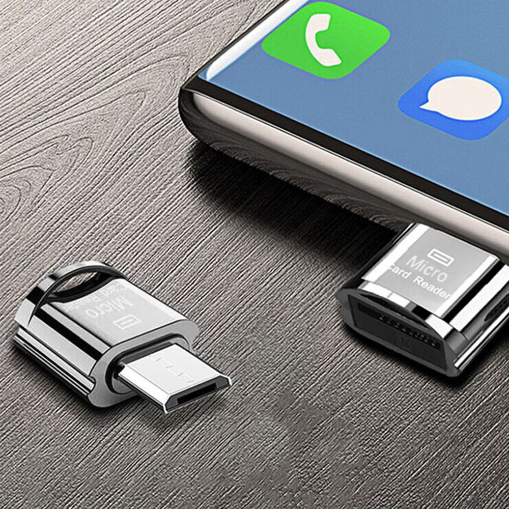TF OTG Card Reader Adapter for Android and iPhone with Lightning Type-C Micro USB