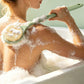 2 in 1 Double Sided Shower Brush with Loofah and Long Handle