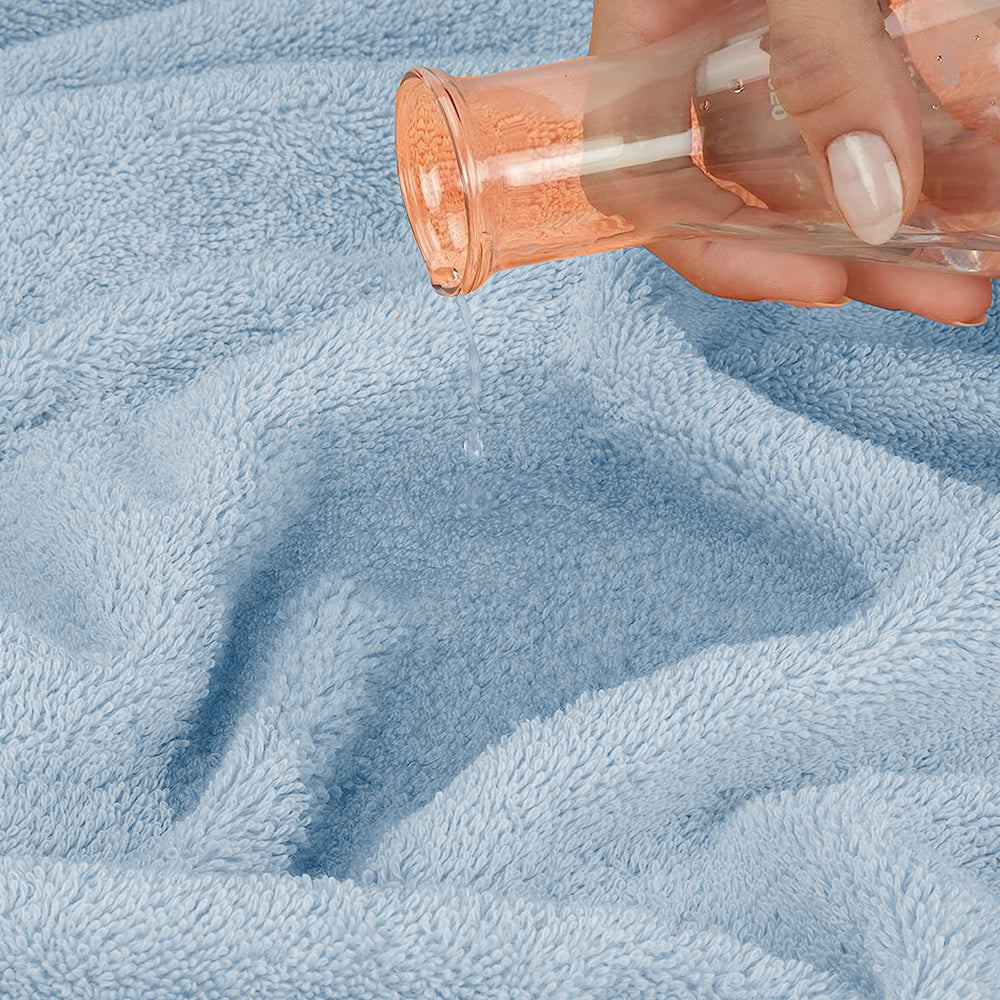 6-Piece Set Pure Cotton Soft Absorbent Bath Towels for Bathroom