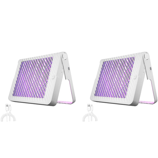2Pcs Wall Mounted USB Electric Mosquito Killer Lamp Mosquito Zapper Trap