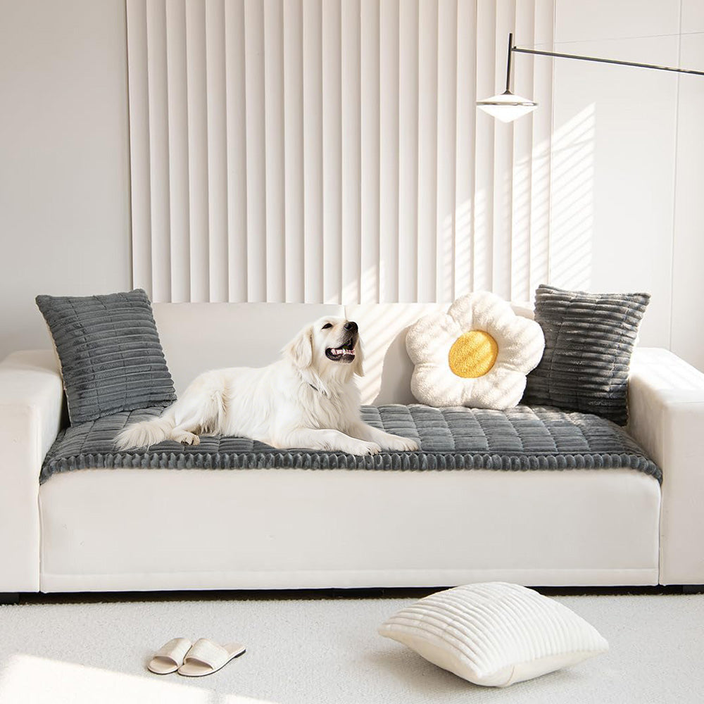 Sofa Covers Couch Cover for Dogs Washable Fuzzy Pet Couch Cushion
