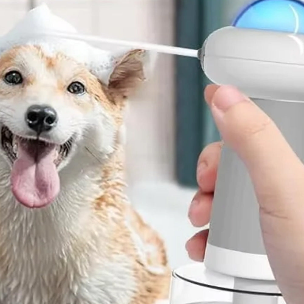 Electric Foaming Shampoo Dispenser Rechargeable Soap Dispenser For Pet Bathing Kitchen Sink Toilet Cleaning