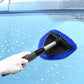 Car Windshield Cleaning Tool with Extendable Handle 4 Reusable Microfiber Pads