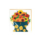 Pop-up 3D Flower Bouquet Greeting Card for Mother's Day-Sunflowers