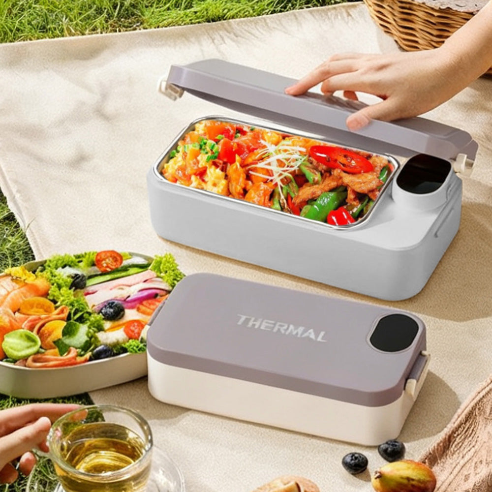 900ml Stainless Steel Heated Lunch Box Electric Food Warmer for Work School