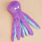 Interactive Plush Squeaky Dog Toy with Crinkle Tentacles for Medium & Large Dogs