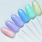 100 PCS Clear Nail Swatch Sticks with Ring Nail Art Swatch Set for Polish Display