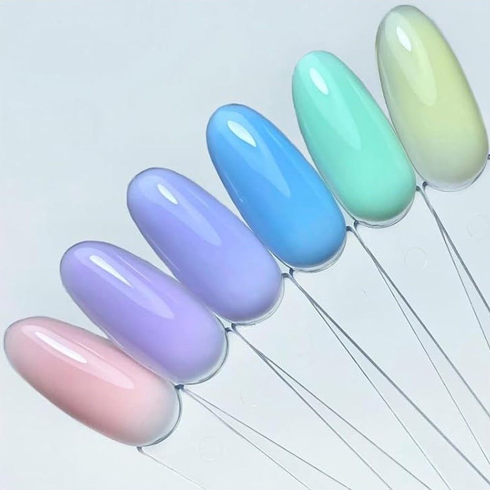 100 PCS Clear Nail Swatch Sticks with Ring Nail Art Swatch Set for Polish Display