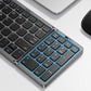 Foldable Bluetooth Keyboard Wireless Portable Keyboard with Numeric Keypad