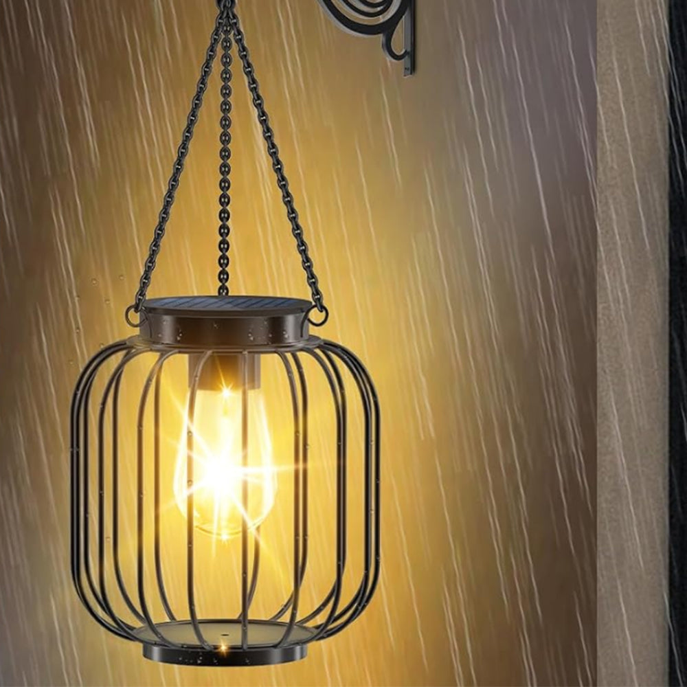 2Pcs Solar Outdoor Hanging Lamp