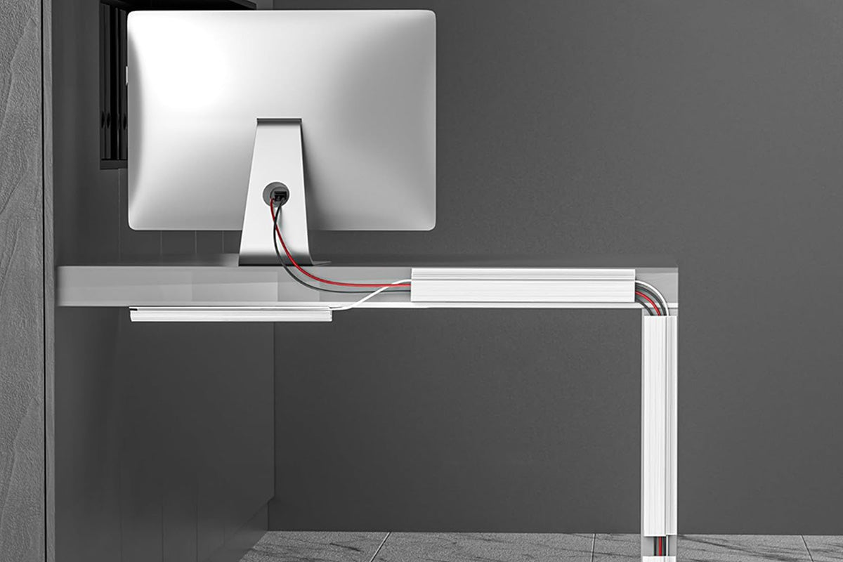 40cm Under Desk Cable Management Adhesive Mount Cord Organizer For Desk