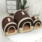 Pet Dog House Kennel Soft Beds Cave Cat Puppy Bed Doggy Warm Cushion Fold