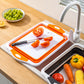 3 in 1 Foldable Cutting Board Colander and Food Prep Container