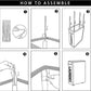 39 x18.5x58CM Foldable Laundry Washing Clothes Storage Bag With Universal Wheels