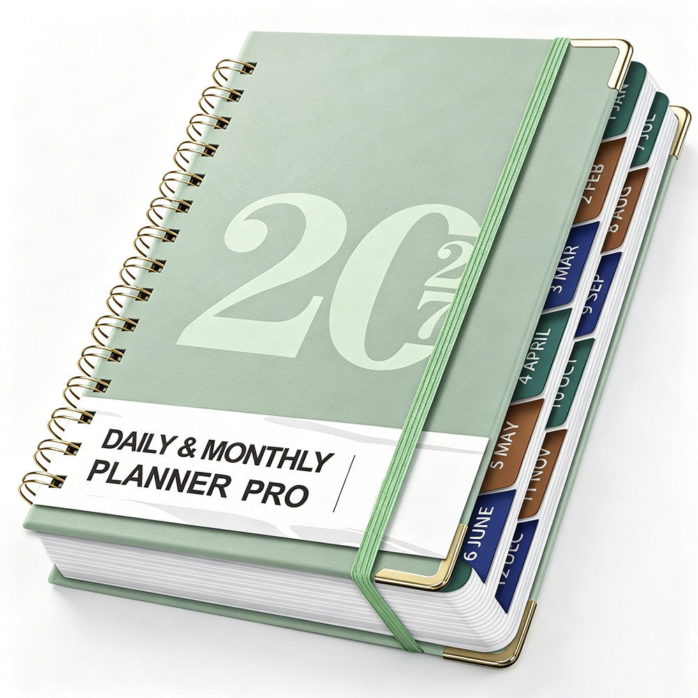 2027 A5 Hardcover Weekly Planner Calendar Notebook January to December