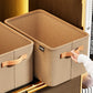 2Pcs Clothing Storage Box Steel Frame Drawer Organizer with Handles