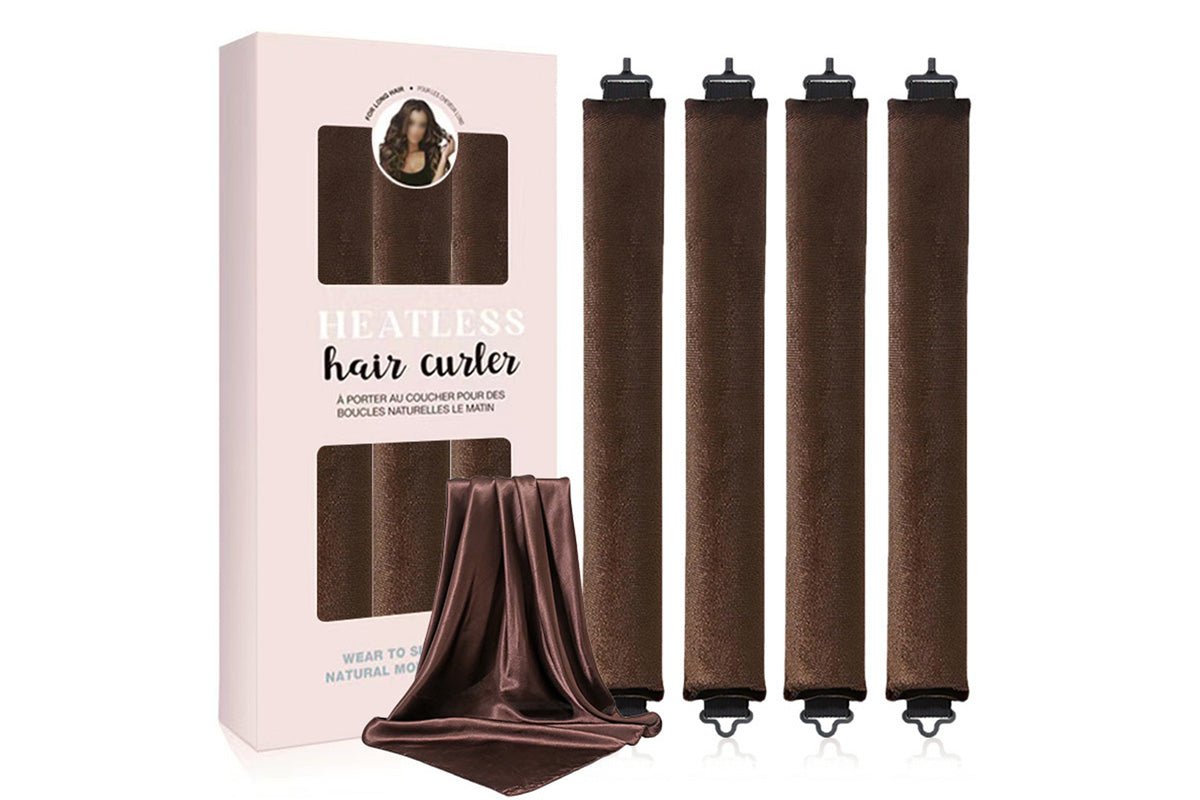 4Pcs Heatless Curls Overnight Hair Curlers Set No Damage Hair Styling Tools