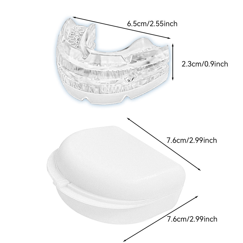 2Pcs Adjustable Anti-Snoring Aid Device Dream Hero Mouth Guard for Teeth Grinding