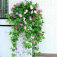 Artificial Morning Glory Vine Hanging Plant for Wall Decor