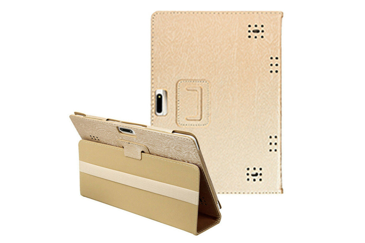 Universal 10 10.1 Inch Android Tablet Case Rotatable Multiple Viewing Stand Case-Blue