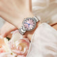 Women's Quartz Watch Classic Dial Roman Numerals Stainless Steel Band