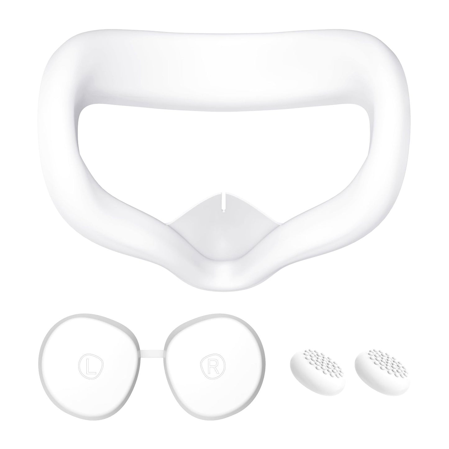 VR Silicone Face Cover Pad And Lens Cover With Joystick Cover For Oculus Quest 2