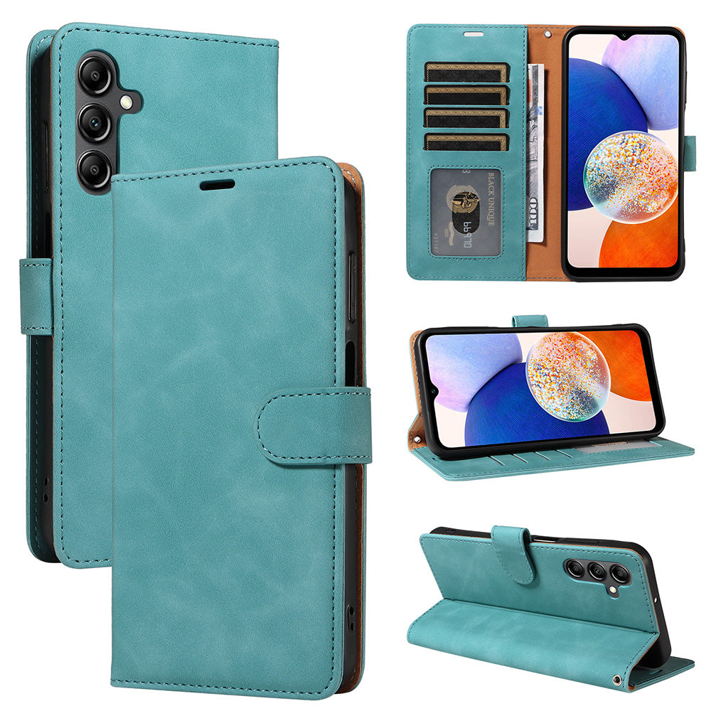 RFID Protective Flip Wallet Case Compatible with Samsung A17 A37 and A57-Green