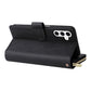 Wallet Leather Flip Cover for Samsung S26 Series with Card Slots Kickstand-Black