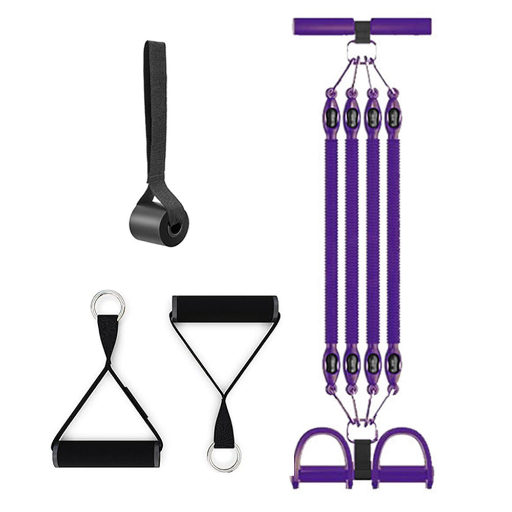 1 Set 4-in-1 Resistance Band Pedal Puller for Sit-Up Home Gym Yoga Pilates
