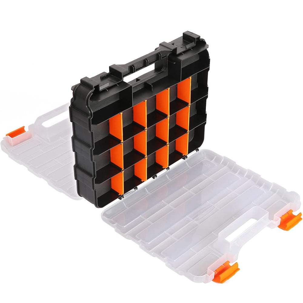 34 Grid Double Sided Tool Organizer Box for Screws Nuts and Small Parts