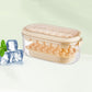 2-Tier Ice Cube Tray Mold with Press-Release Lid and Storage Box for Kitchen