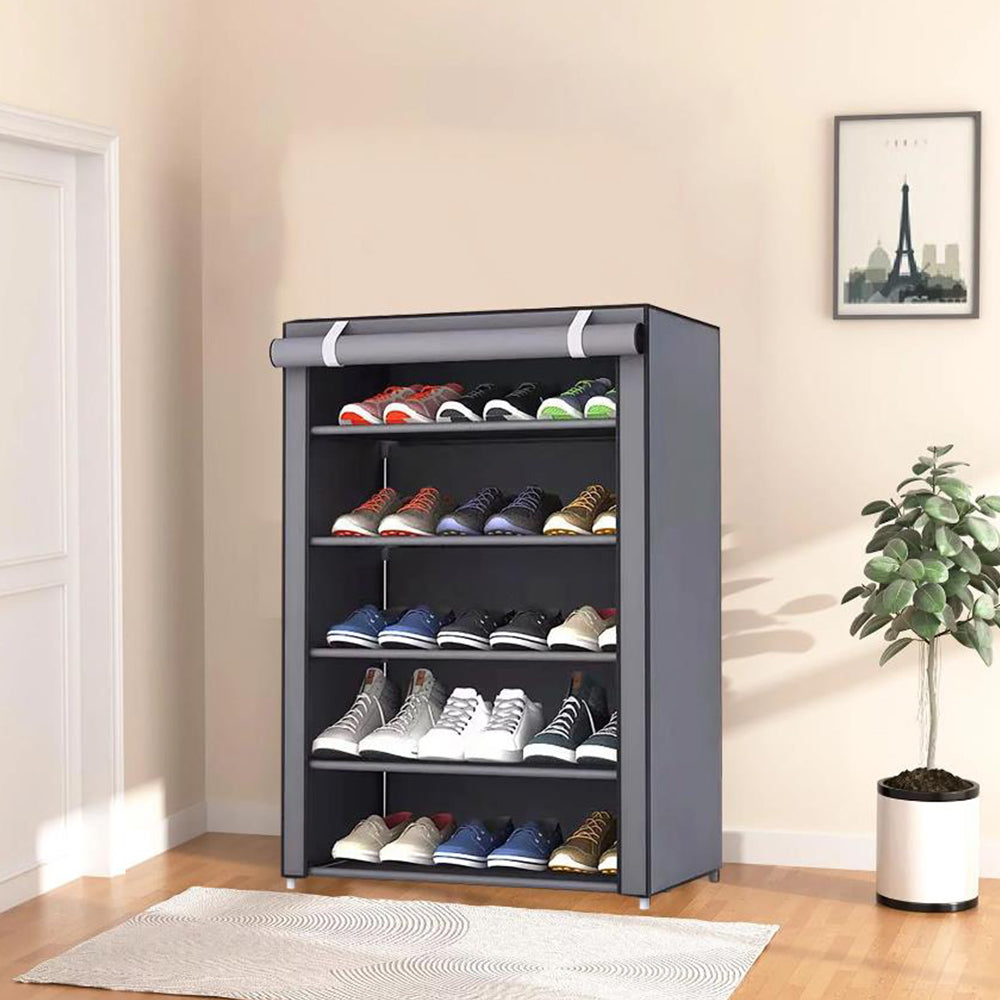 6-Layer Portable Shoe Storage Rack Cabinet