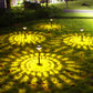 2Pcs Outdoor Water-Resistant Color Changing Solar Lawn Light