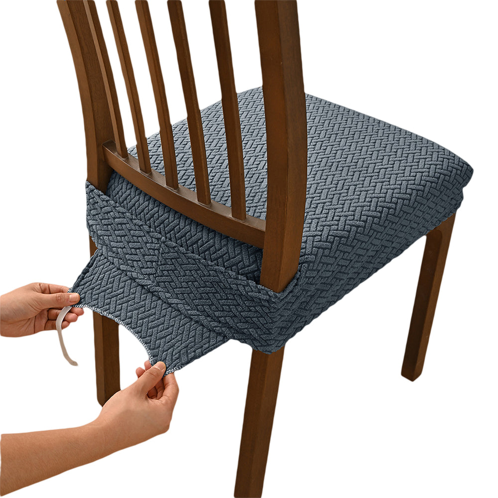 Stripe Lattice Double Elastic Stool Mask Chair Cover