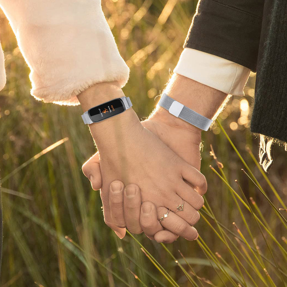 Replacement Band for Fitbit Inspire 3 Bands Women Men Stainless Steel Adjustable Straps