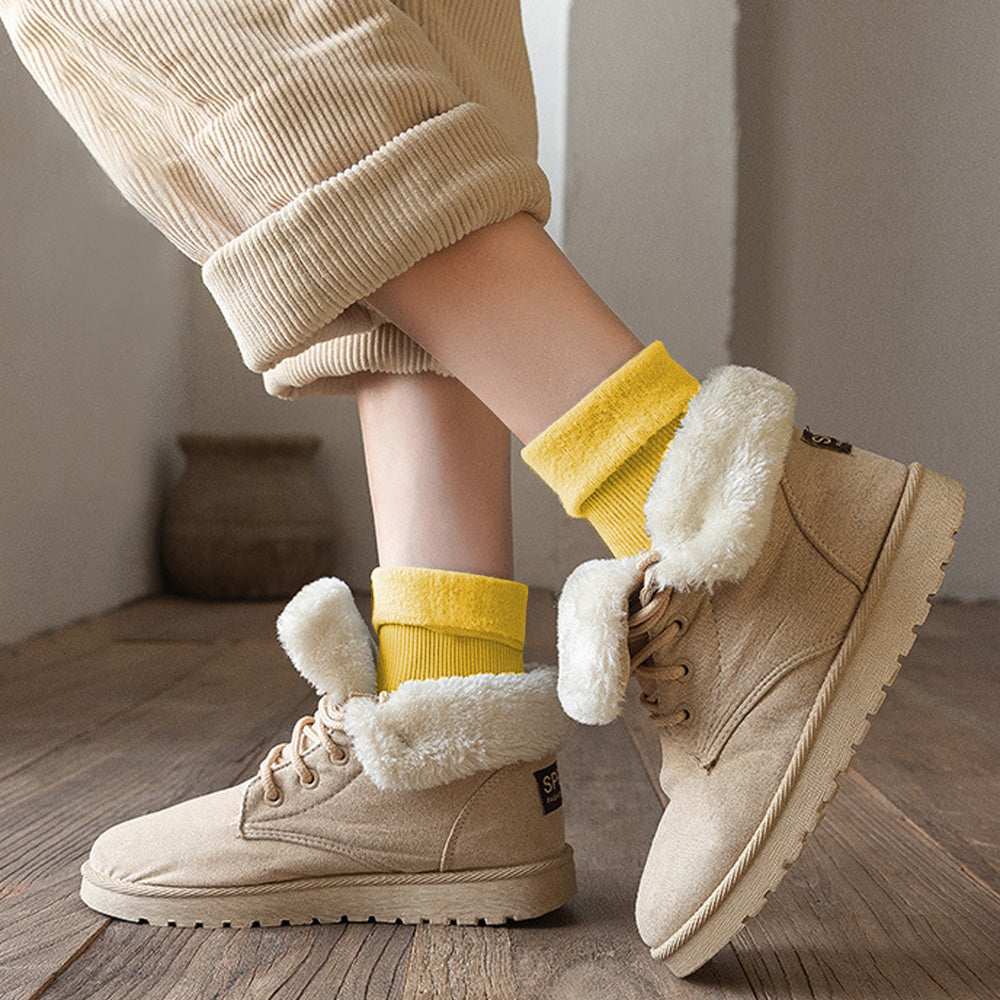 3 Pair Women Warm Plush Thermal Socks Thick Winter Snow Boot Socks