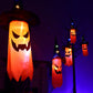 Halloween Led Flashing String Light Hanging Ghost Pumpkin Hat Lamp Prop Halloween Decor