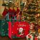 24Pcs Nonwoven Christmas and Halloween Handled Gift Shopping Bags