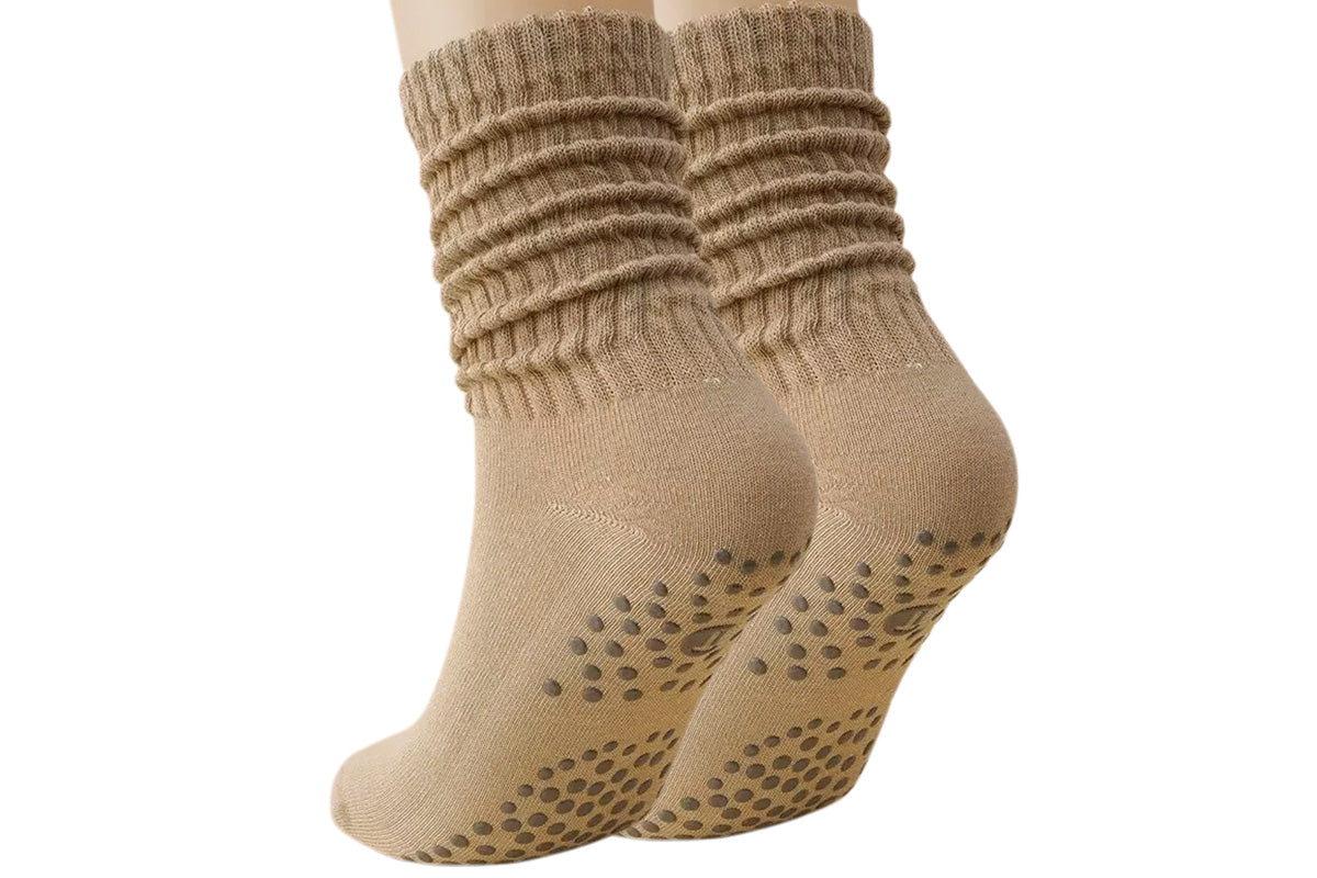 2 Pack Non-Slip Grip Socks for Yoga Pilates