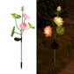 2Pcs Solar Lotus-Flower Light 3-LED Stake Light