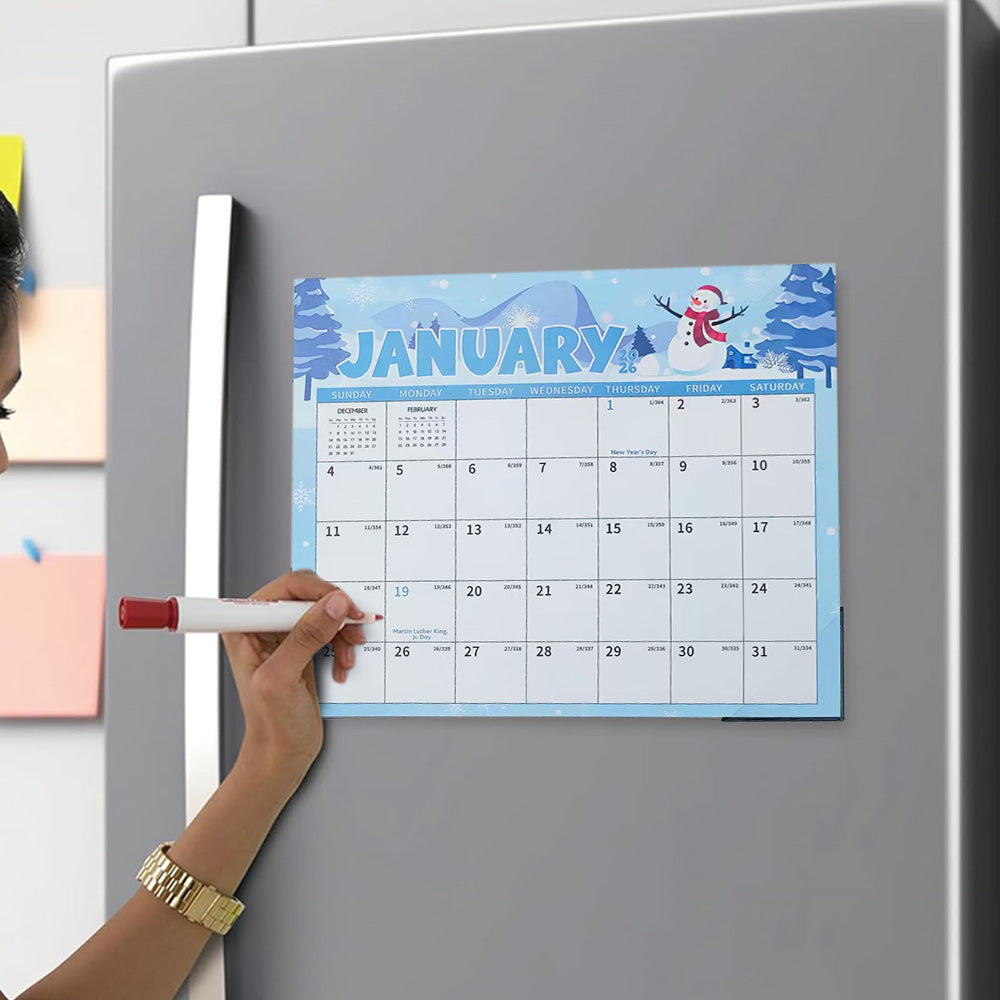 18-Month Planner Calendar for Fridge