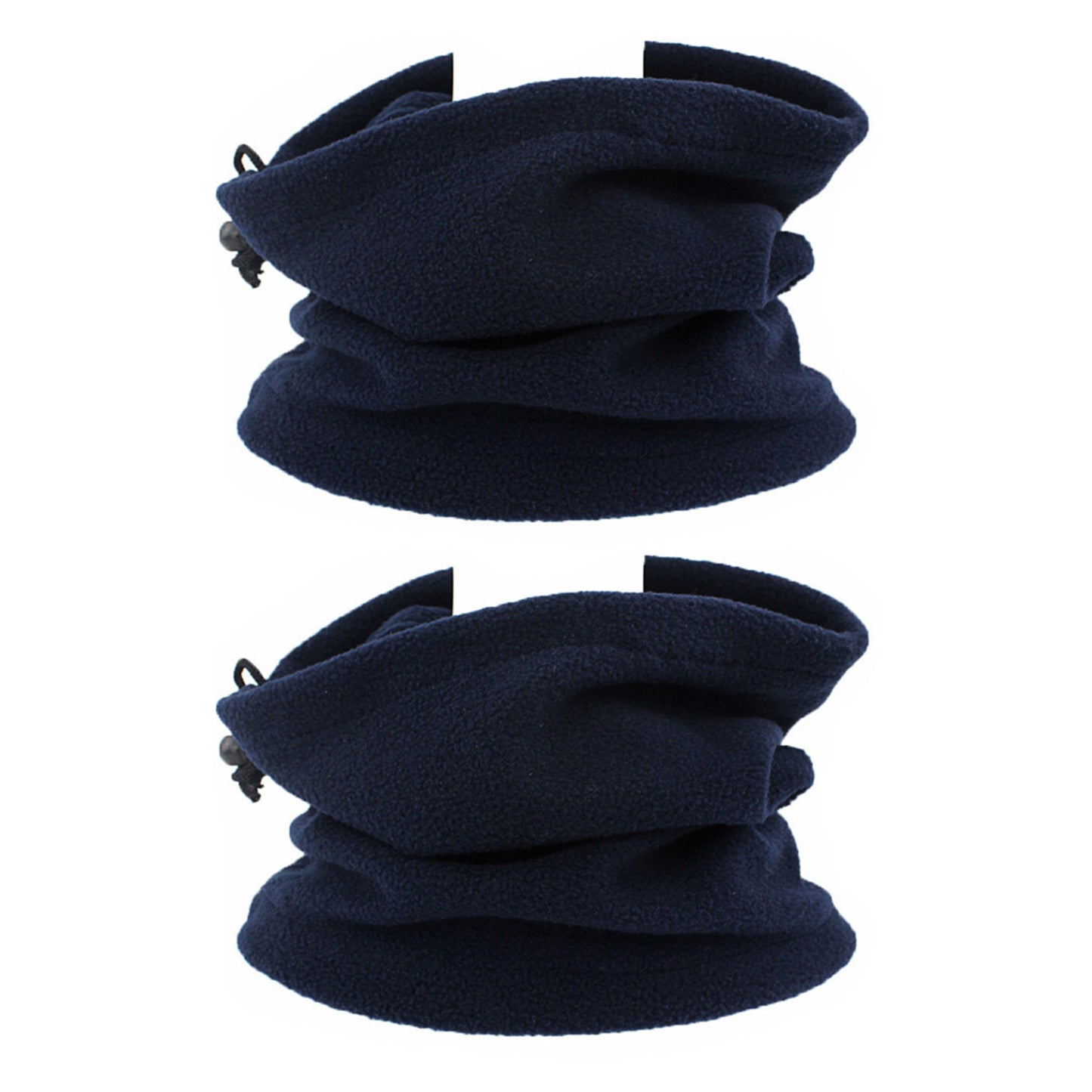 2Pcs Unisex Polar Fleece Neck Warmer 3 In 1 Multifunctional Scarf