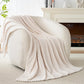 Soft Fluffy Fleece Throw Blanket for Sofa Couch Bed Living Room All Season Cozy-Beige