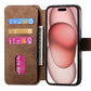 Magnetic Wallet Case for iPhone 17Series RFID Blocking Card Holder Phone Stand