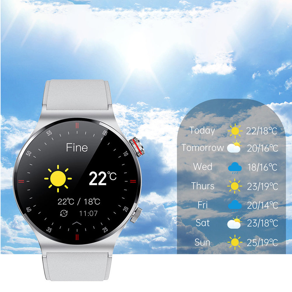 Sport Bluetooth Call Smart Watch With 1 Steel Strap and 1 Silicone Strap