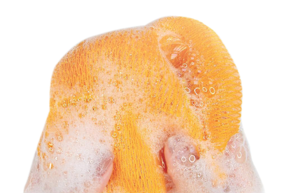 2PCS African Net Sponge Body Scrubber for Exfoliating and Bathing