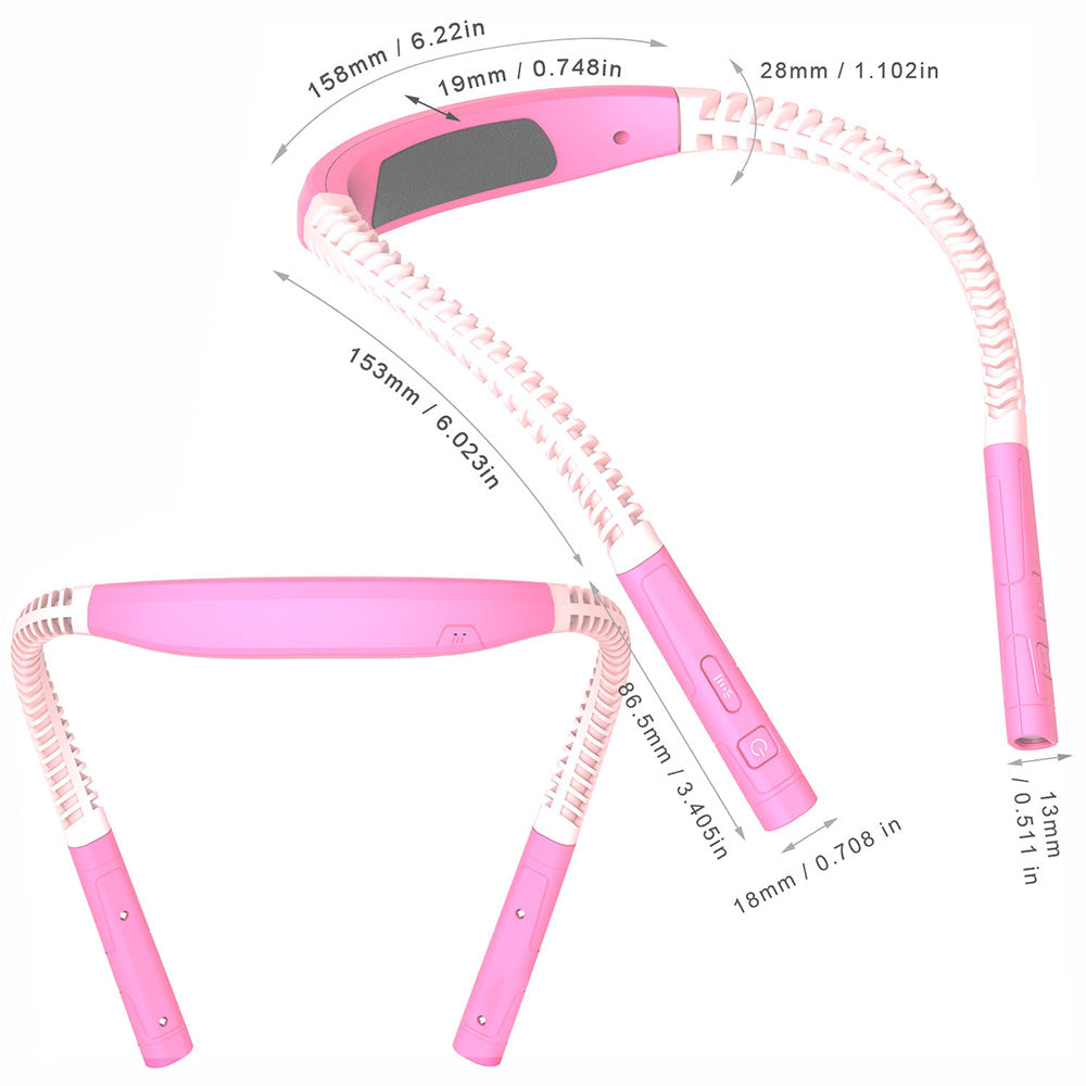 LED Book Light Adjustable Brightness Neck Reading Light for Knitting Repairing