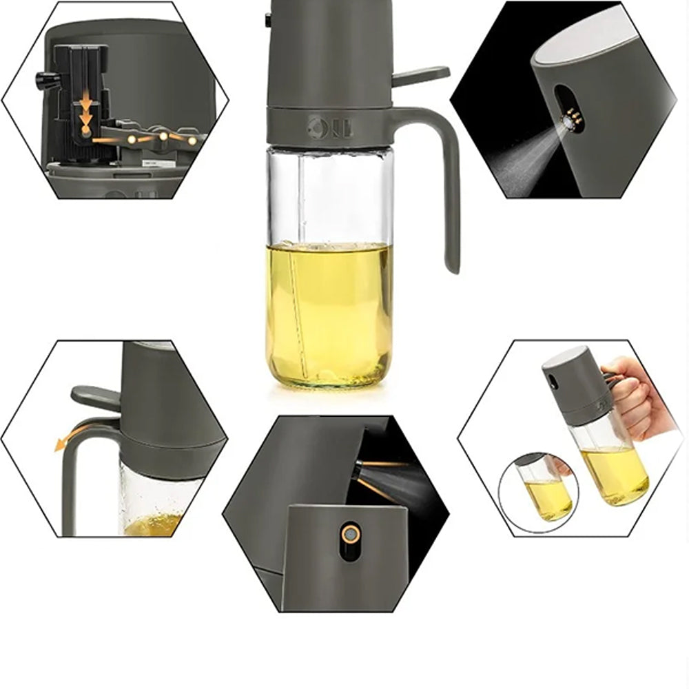 2Pcs Olive Oil Sprayer Bottle for Kitchen