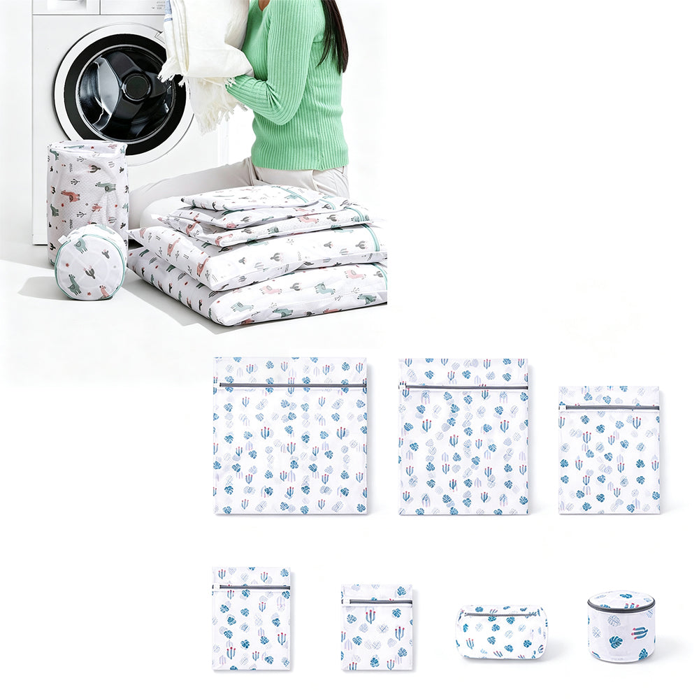 7 Piece Mesh Laundry Wash Bag Set for Delicates Bras and Underwear